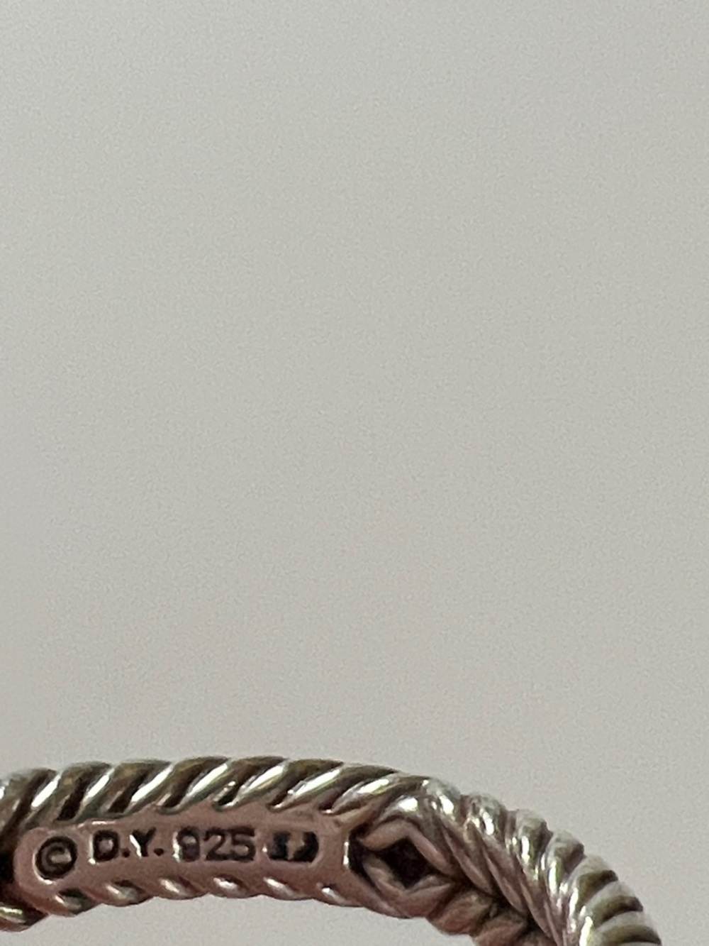 David Yurman Sterling Silver Ring with Pale Pink morganite petite albion - Picture 12 of 12